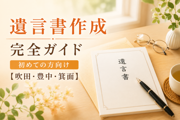 吹田・豊中・箕面エリアで遺言書作成を検討する方向けの完全ガイド記事のアイキャッチ画像